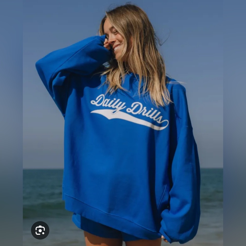 Daily Drills Oversized Varsity Crewneck